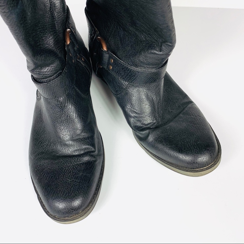 Dr. Scholl’s Moto Boot Faux Leather Black  14M - Picture 2 of 5